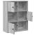 Bibliotecă, gri sonoma, 60x24x76,5 cm, lemn prelucrat GartenMobel Dekor
