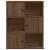 Bibliotecă, stejar maro, 60x24x76,5 cm, lemn prelucrat GartenMobel Dekor