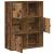 Bibliotecă, lemn vechi, 60x24x76,5 cm, lemn prelucrat GartenMobel Dekor