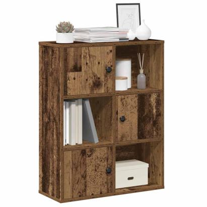 Bibliotecă, lemn vechi, 60x24x76,5 cm, lemn prelucrat GartenMobel Dekor