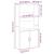 Bibliotecă, alb, 60x24x120 cm, lemn prelucrat GartenMobel Dekor