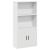 Bibliotecă, alb, 60x24x120 cm, lemn prelucrat GartenMobel Dekor