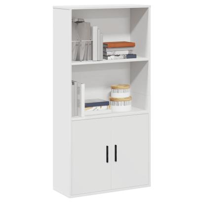 Bibliotecă, alb, 60x24x120 cm, lemn prelucrat GartenMobel Dekor