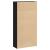 Bibliotecă Stejar negru 60x24x120 cm Lemn prelucrat GartenMobel Dekor