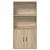 Bibliotecă, stejar sonoma, 60x24x120 cm, lemn prelucrat GartenMobel Dekor