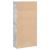 Bibliotecă, gri beton, 60x24x120 cm, lemn prelucrat GartenMobel Dekor