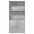 Bibliotecă, gri beton, 60x24x120 cm, lemn prelucrat GartenMobel Dekor