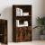Bibliotecă, stejar fumuriu, 60x24x120 cm, lemn prelucrat GartenMobel Dekor