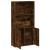 Bibliotecă, stejar fumuriu, 60x24x120 cm, lemn prelucrat GartenMobel Dekor