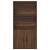 Bibliotecă, stejar maro, 60x24x120 cm, lemn prelucrat GartenMobel Dekor