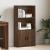 Bibliotecă, stejar maro, 60x24x120 cm, lemn prelucrat GartenMobel Dekor