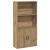 Bibliotecă, stejar artizanal, 60x24x120 cm, lemn prelucrat GartenMobel Dekor