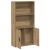 Bibliotecă, stejar artizanal, 60x24x120 cm, lemn prelucrat GartenMobel Dekor