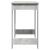 Birou, gri beton,100x45x75 cm, lemn compozit GartenMobel Dekor