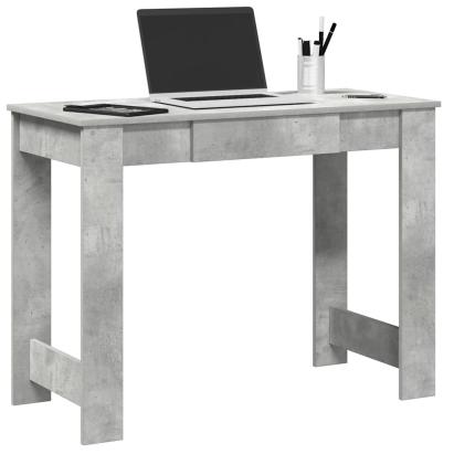 Birou, gri beton,100x45x75 cm, lemn compozit GartenMobel Dekor