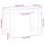 Birou, stejar fumuriu,100x45x75 cm, lemn prelucrat GartenMobel Dekor