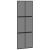 Ușă glisantă, negru, 76x205 cm, sticlă securizată și aluminiu GartenMobel Dekor