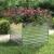 Strat înălțat de grădină argintiu 100x100x77cm oțel galvanizat GartenMobel Dekor