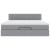 Cadru de pat otoman cu saltea țesătură gri deschis 160x200cm GartenMobel Dekor