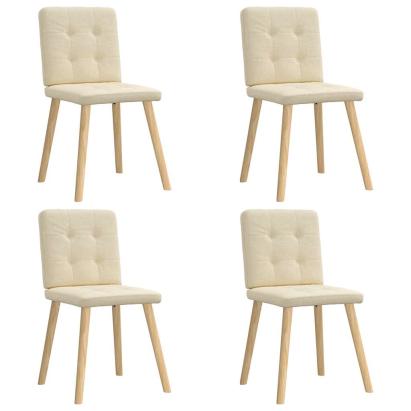 Scaune de bucătărie, 4 buc., material textil GartenMobel Dekor