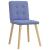 Scaune de sufragerie 4 buc țesătură Jeans Blue GartenMobel Dekor