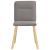 Scaune de sufragerie, 4 buc., gri taupe, material textil GartenMobel Dekor