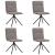 Scaune de sufragerie, 4 buc., gri taupe, material textil GartenMobel Dekor