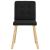 Scaune de sufragerie 6 buc. negru material textil GartenMobel Dekor