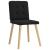 Scaune de sufragerie 6 buc. negru material textil GartenMobel Dekor