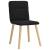 Scaune de sufragerie 6 buc. negru material textil GartenMobel Dekor