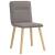 Scaune de sufragerie, 6 buc., gri taupe, material textil GartenMobel Dekor