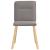 Scaune de sufragerie, 6 buc., gri taupe, material textil GartenMobel Dekor