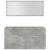 Set mobilier de baie, 4 piese, gri beton, lemn compozit GartenMobel Dekor