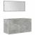 Set mobilier de baie, 5 piese, gri beton, lemn prelucrat GartenMobel Dekor