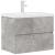 Set mobilier de baie, 2 piese, gri beton, lemn compozit GartenMobel Dekor