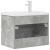 Set mobilier de baie, 2 piese, gri beton, lemn compozit GartenMobel Dekor