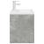 Set mobilier de baie, 2 piese, gri beton, lemn compozit GartenMobel Dekor