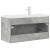 Set mobilier de baie, 2 piese, gri beton, lemn compozit GartenMobel Dekor