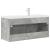 Set mobilier de baie, 2 piese, gri beton, lemn compozit GartenMobel Dekor