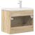 Set mobilier de baie, 2 piese, stejar sonoma, lemn prelucrat GartenMobel Dekor