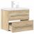 Set mobilier de baie, 2 piese, stejar sonoma, lemn prelucrat GartenMobel Dekor