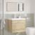 Set mobilier de baie, 2 piese, stejar sonoma, lemn prelucrat GartenMobel Dekor