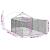Canisa de exterior cu alergare 4x2x1,5 m otel galvanizat GartenMobel Dekor