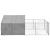 Canisa de exterior cu alergare 4x2x1,5 m otel galvanizat GartenMobel Dekor