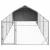 Canisa de exterior cu alergare 7x2x1,5 m otel galvanizat GartenMobel Dekor