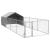 Canisa de exterior cu alergare 7x2x1,5 m otel galvanizat GartenMobel Dekor
