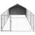 Canisa de exterior cu alergare 6x2x1,5 m otel galvanizat GartenMobel Dekor
