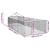 Canisa de exterior cu alergare 6x2x1,5 m otel galvanizat GartenMobel Dekor