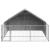 Canisa de exterior cu alergare 3x3x1,9 m otel galvanizat GartenMobel Dekor