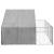 Canisa de exterior cu alergare 3x3x1,9 m otel galvanizat GartenMobel Dekor